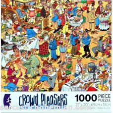 Crowd Pleasers HAPPY BIRTHDAY Puzzle 1000 Pieces Jigsaw Puzzle by Jan Van Haasteren B003OSTH2W